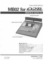Yamaha MB-02 - Service Manual 
